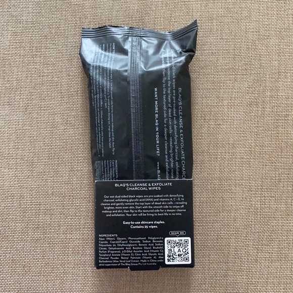 NEW Blaq charcoal exfoliating wipes - Picture 5 of 5